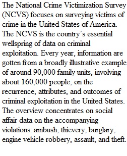 Week 1 Tracking Crime & Victimization